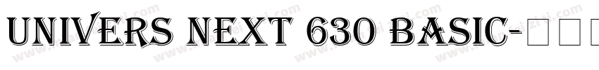 Univers Next 630 Basic字体转换